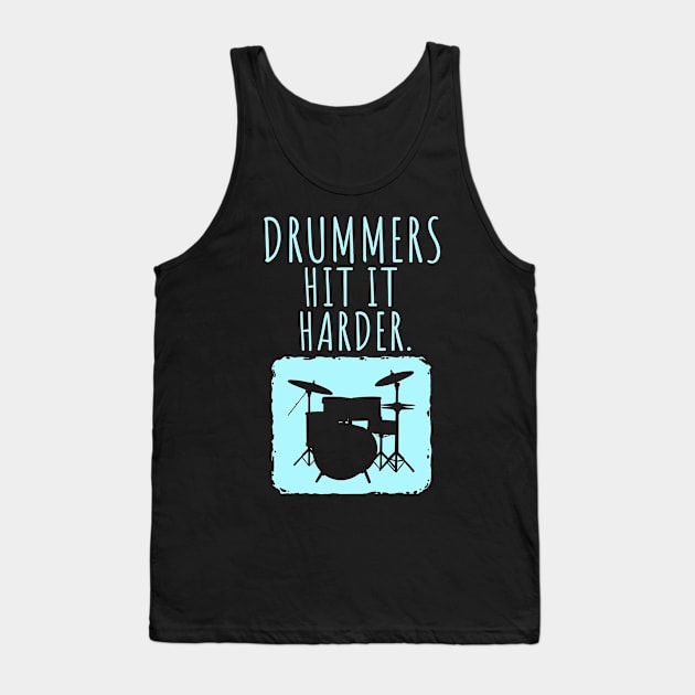 Drummer Gift Drumming Percussion Tank Top by Linco